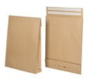 Enveloppe E-Commerce IEZZY 350x450x80+100mm avec fermeture retour brun 200 pièces