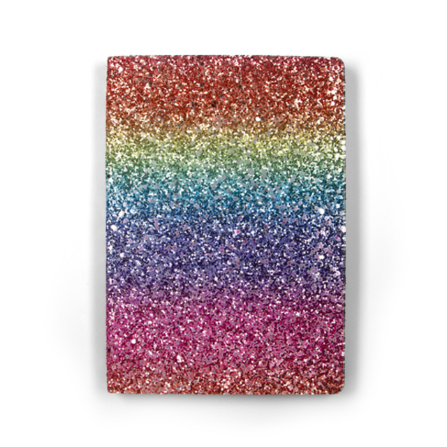 Notitieboek Paperclip Rainbow A5 lijn 96 vel 100gr glitter