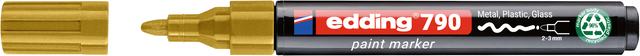 Paintmarker edding 790 op alcoholbasis 2-3mm goud