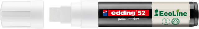 Paintmarker edding 52 EcoLine op waterbasis 4-15mm wit
