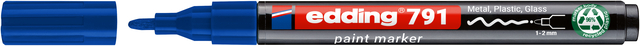 Paintmarker edding 791 op alcoholbasis 1-2mm blauw
