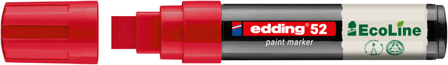 Marqueur peinture edding 52 EcoLine à base d'eau 4-15mm rouge
