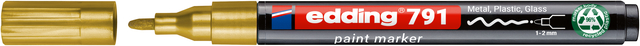 Marqueur peinture edding 791 PCR à base d'alcool 1-2mm or