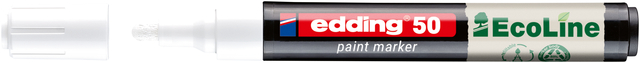 Marqueur peinture edding 50 EcoLine à base d'eau 2-3mm blanc