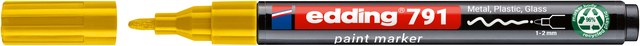 Paintmarker edding 791 op alcoholbasis 1-2mm geel