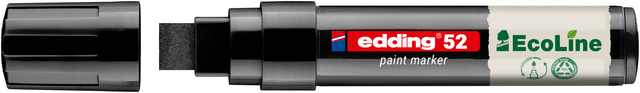 Paintmarker edding 52 EcoLine op waterbasis 4-15mm zwart
