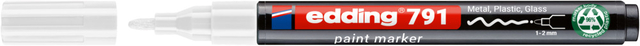 Paintmarker edding 791 op alcoholbasis 1-2mm wit