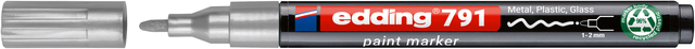 Marqueur peinture edding 791 PCR à base d'alcool 1-2mm argent