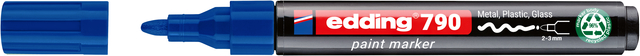 Paintmarker edding 790 op alcoholbasis 2-3mm blauw
