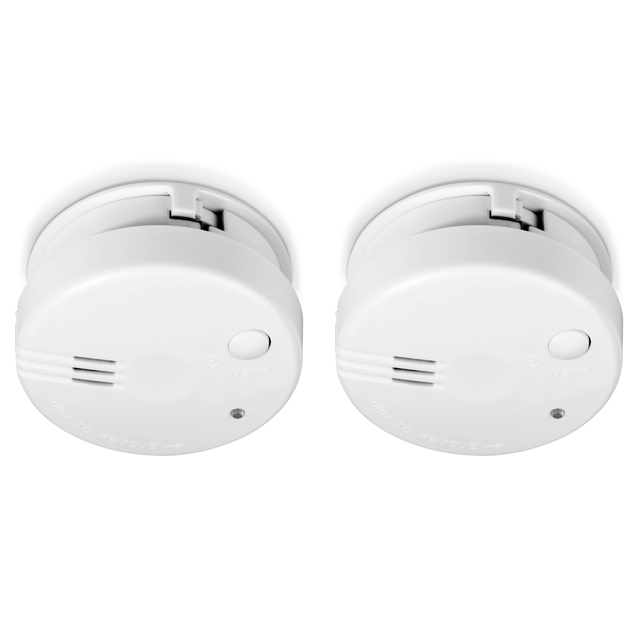 Détecteur de fumée Alecto Mini SA102 avec pile 5 ans blanc