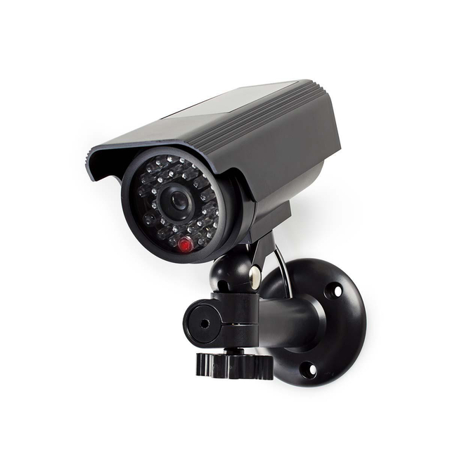 Dummy beveiligingscamera Nedis bullet solar buiten grijs