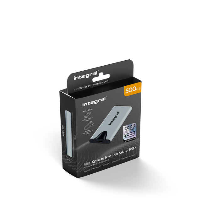 SSD Integral SlimXpress Portable USB-C 500GB