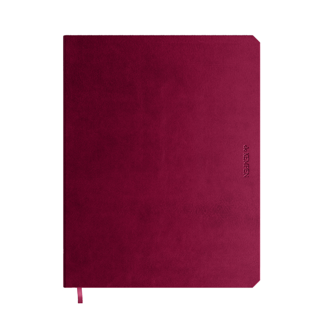 Carnet de notes De KEMPEN Amarone 171x220mm uni 192 pages 90g bordeaux