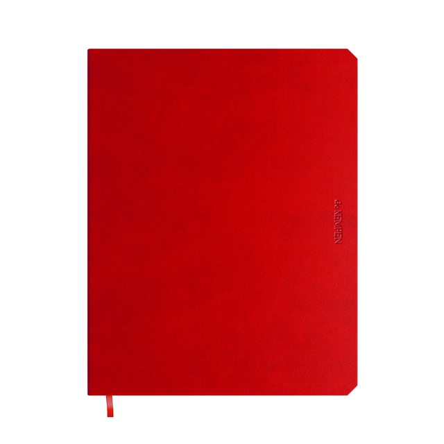 Carnet de notes De KEMPEN Poppy 171x220mm uni 192 pages 90g rouge