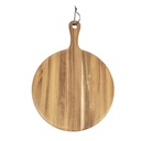 Planche Olympia bois d'acacia rond Ø33cm