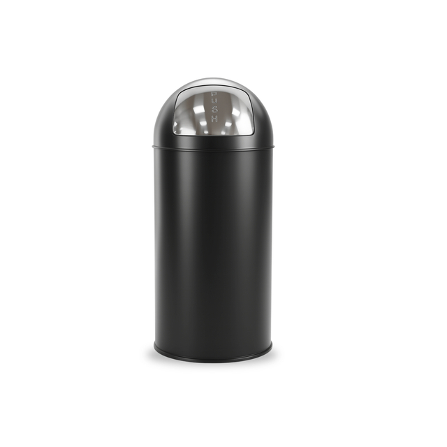 Afvalbak BRASQ Push Bin PB230+ 30 liter zwart
