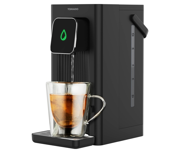 Distributeur d'eau chaude Tomado 2,5L 2200watt noir