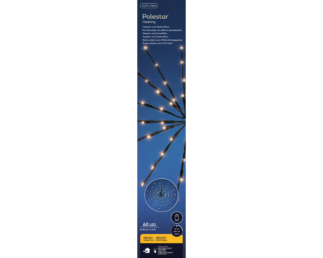 Kerstverlichting Lumineo LED poolster 46cm