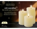 Set bougies LED blanc-chaud 3 pièces