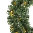 Kerstkrans Everlands met LED verlichting 60cm