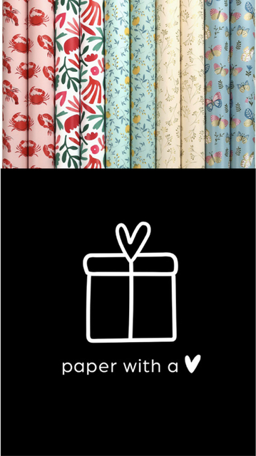 Inpakpapier Lovely nature 200x70cm assorti