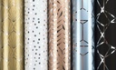 Inpakpapier Fancy vintage 150x70cm assorti