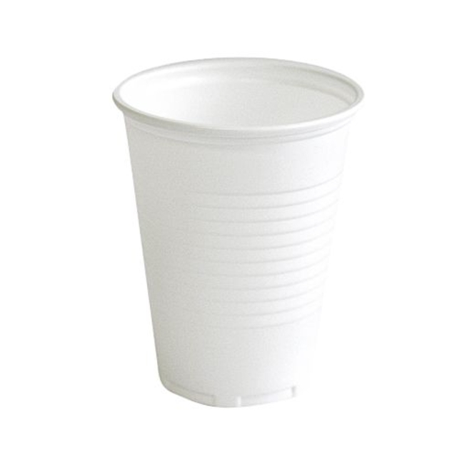 Beker IEZZY 180ml Ø 70mm PP 100 stuks wit