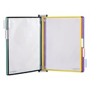 Zichtpanelensysteem wand Tarifold metaal A4 met 5-tassen assorti