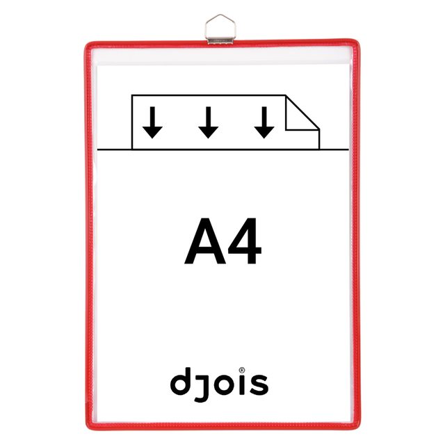 Pochette avec cadre à suspendre Tarifold A4 rouge 5 pièces