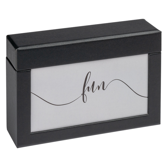 Boîte à photos walther design Fun 10x15cm 100 photos noir