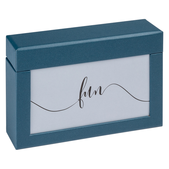 Boîte à photos walther design Fun 10x15cm 100 photos bleu