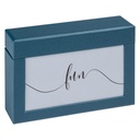Boîte à photos walther design Fun 10x15cm 100 photos bleu