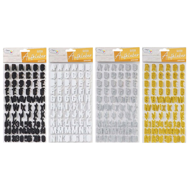 Stickers Alfabet glitter