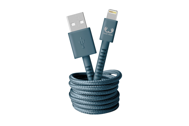 Câble USB Fresh n Rebel - Apple Lightning 2,0m Dive Blue