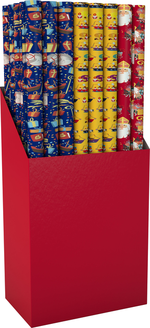 Papier cadeau Saint-Nicolas 300x100cm assorti