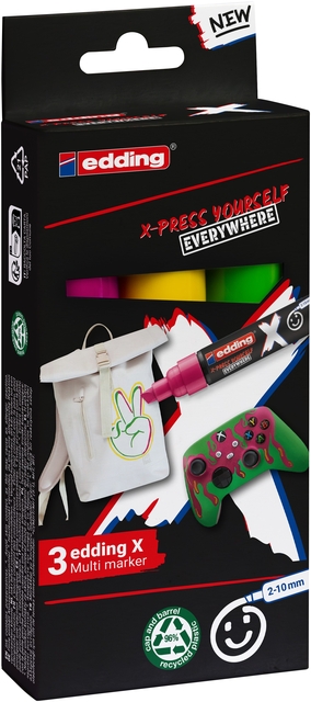 Edding 6900 X multi m. 3pcs set candy col.