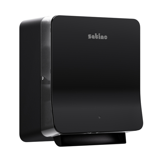 Distributeur essuie-mains Satino SYS1 Hyginity 333421 Sensor noir