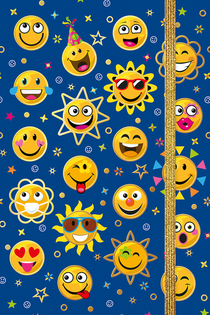 Notitieboekje smiley's/TC/150-110mm/Multi/Papier
