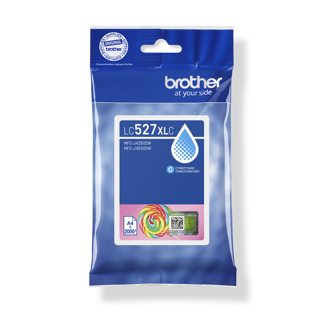 Cartouche d'encre Brother LC-527XLC bleu