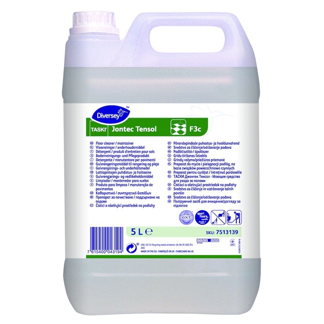 Détergent nourrissant sol Taski Jontec Tensol F3c 5 litres