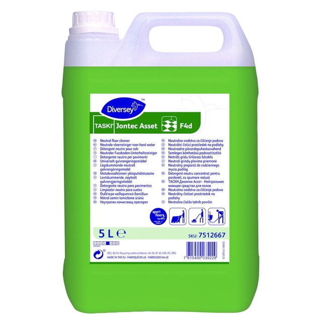 Détergent sol Taski Jotec Asset F4d neutre 5 litres