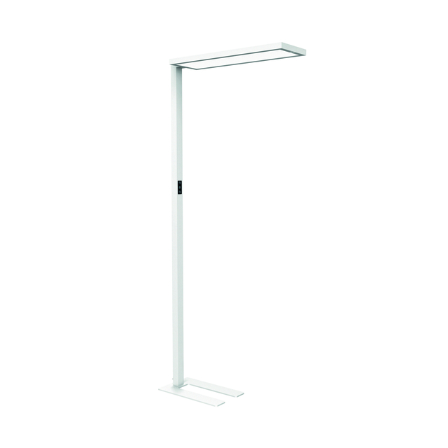 Vloerlamp MAUL Senja LED beweging- daglichtsensor dimbaar wit