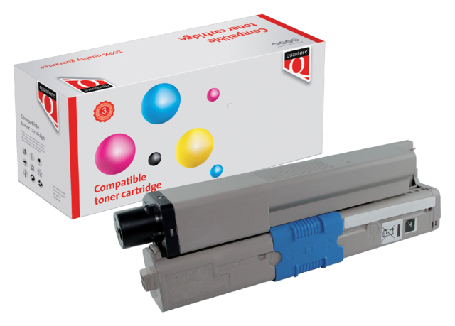 Toner Quantore alternatief tbv Oki 44469803 zwart