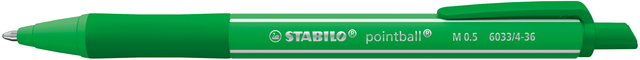 Stylo bille STABILO pointball Colorful Medium vert
