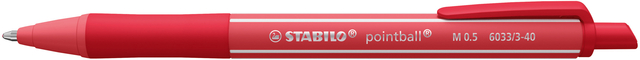 Stylo bille STABILO pointball Colorful Medium rouge