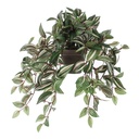 Plante artificielle Mica Tradescantia suspendue verte Ø25cm 45cm