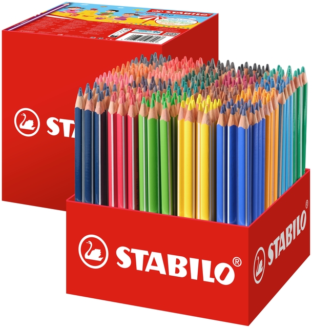 Crayon de couleur STABILO 203 Trio épais Classpack 300 pièces assorti