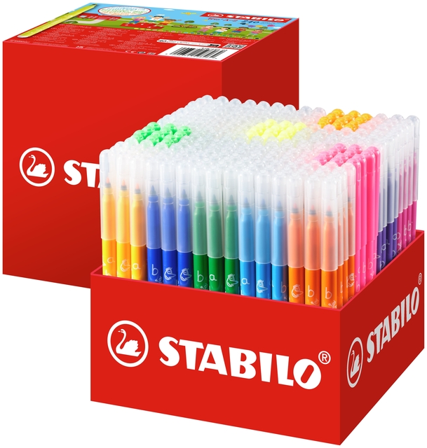 Feutre STABILO Trio A-Z 378 Fin assorti Classpack 240 pièces