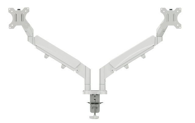 Bras double pour écran Leitz Ergo faible encombrement gris