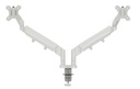 Bras double pour écran Leitz Ergo faible encombrement gris